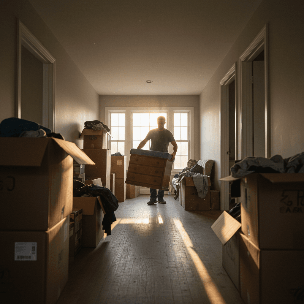 House cleanout in progress